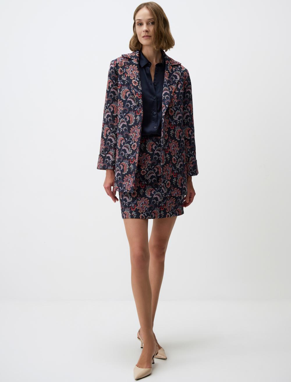 Slim Fit Skirt - Multi-Coloured - 4WW151214976