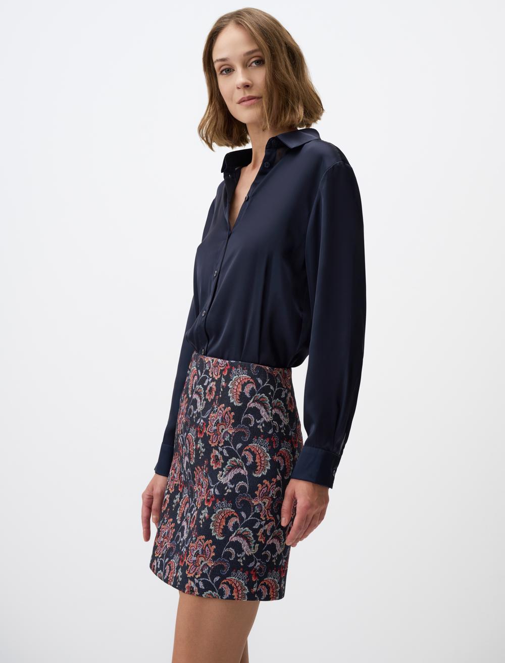 Slim Fit Skirt - Multi-Coloured - 4WW151214976