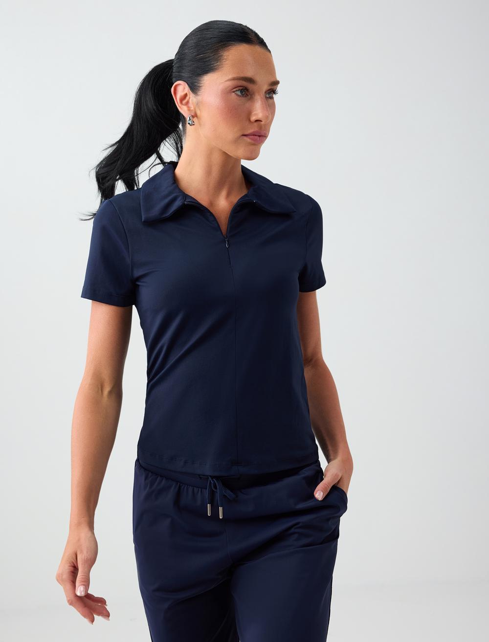 Ss Polo Slim Fit - Dark Blue