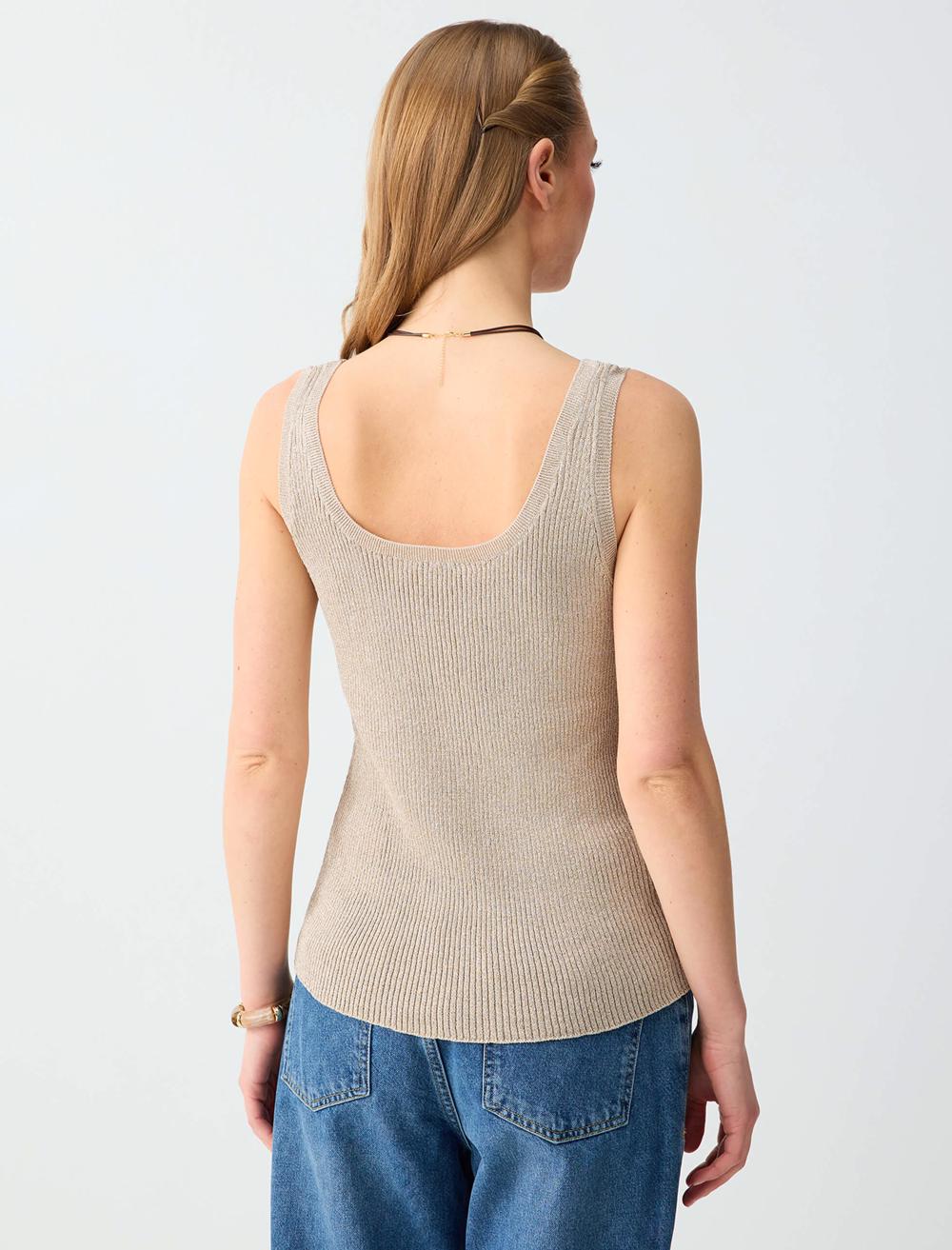Sl Tank Top - Beige Melange