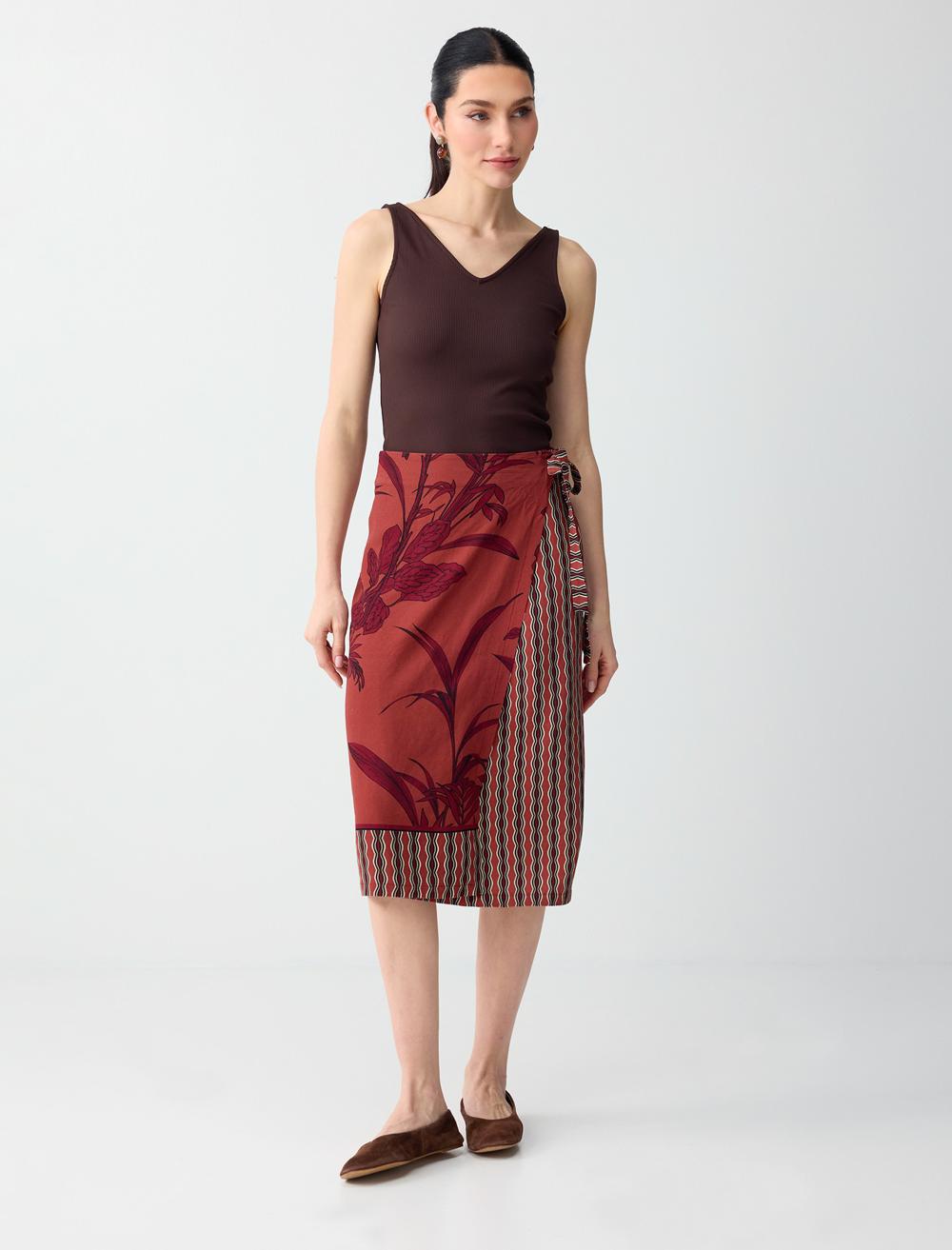 Slim Fit V-neck Sleeveless Singlet - Bitter Brown - 6SW016793803