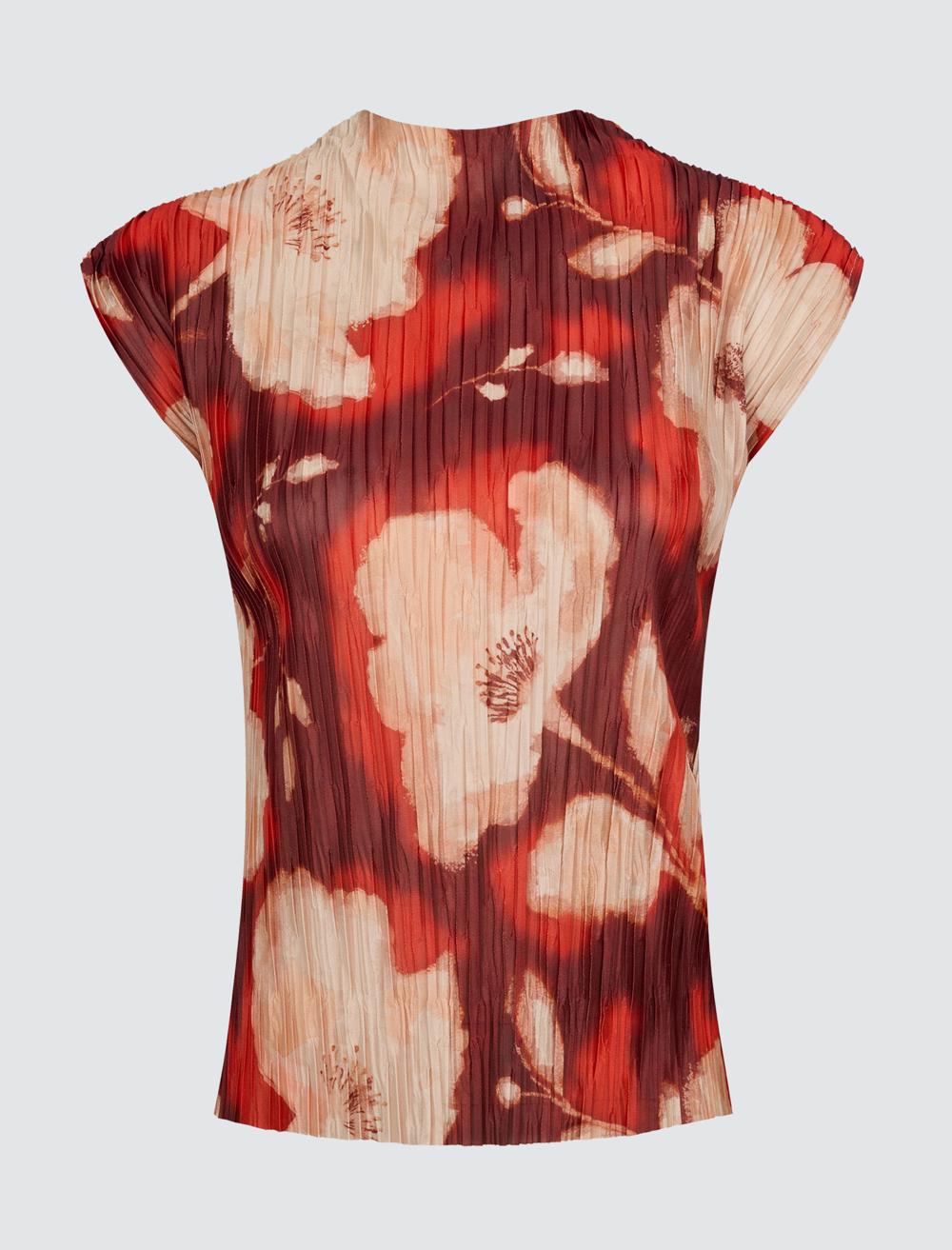 Slim Fit Sleeveless-Sleeve Blouse - 5SW033021