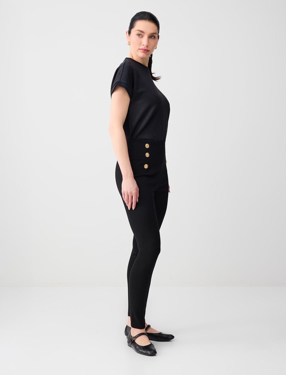 Slim Fit Leggings - Black - 6SW255451900