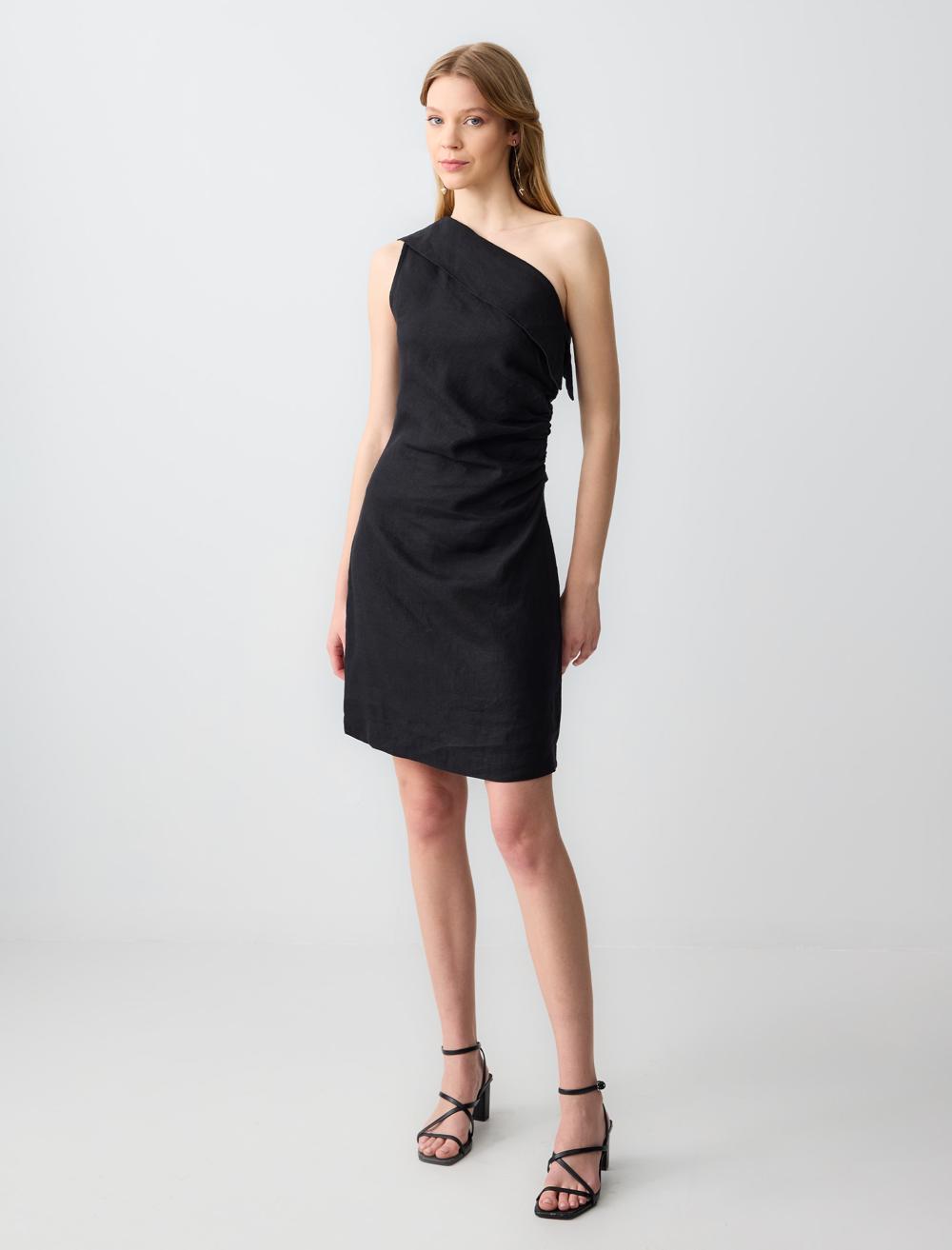 Slim Fit Dress - Black - 5SW063196900