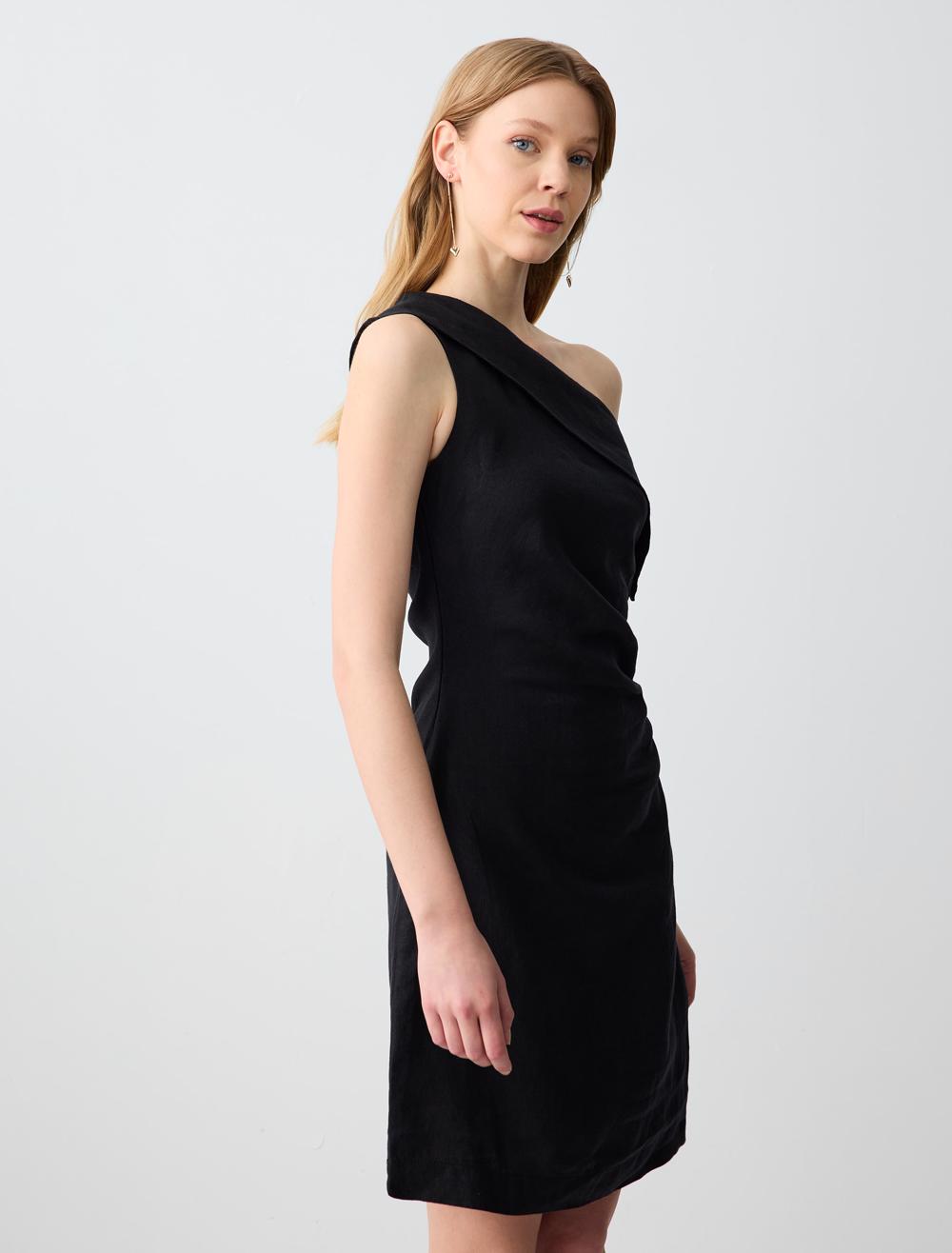 Slim Fit Dress - Black - 5SW063196900