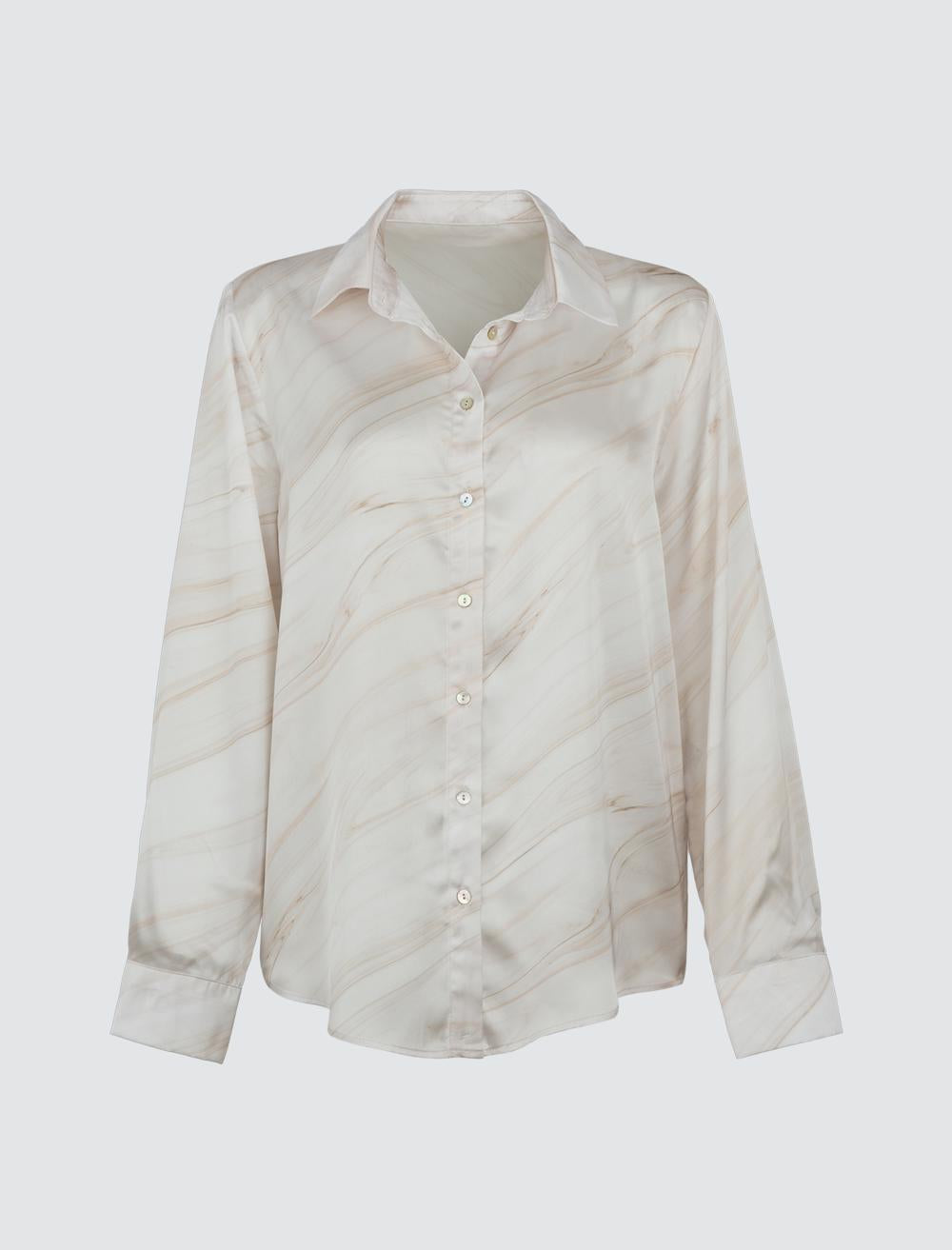 Shirt Collar Long-Sleeve Shirt - 4WW171777