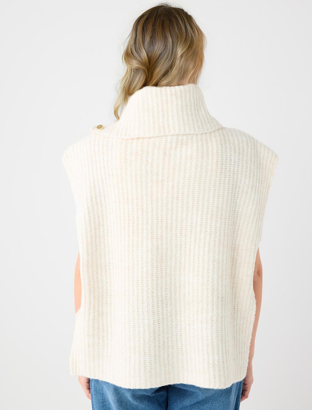 Loose Fit High Collar Sweater - 5WW224226