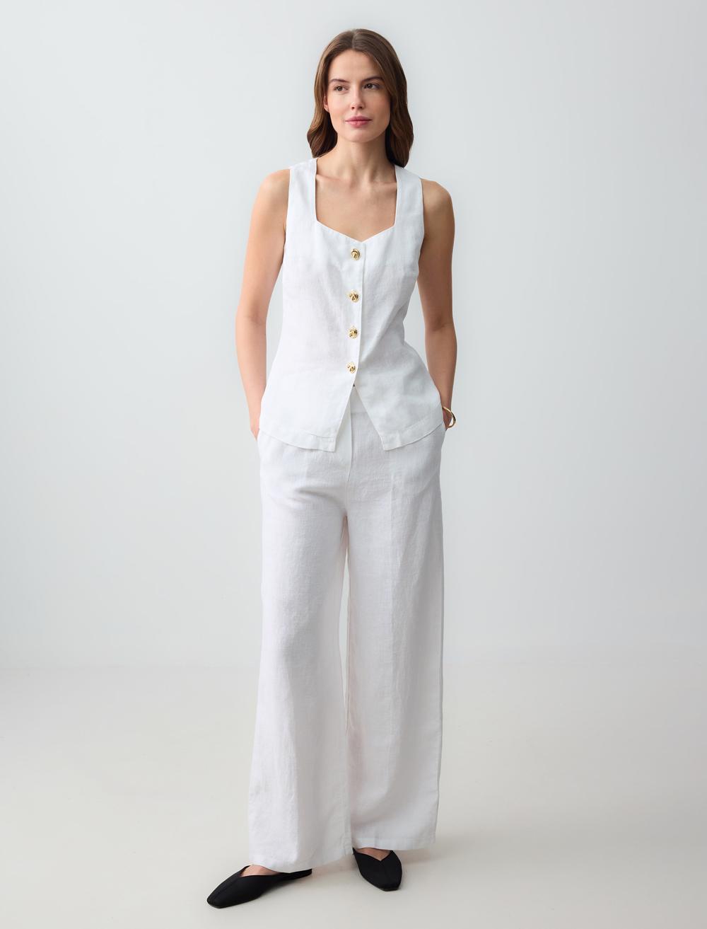 Waistcoat - White - 5SW303238100