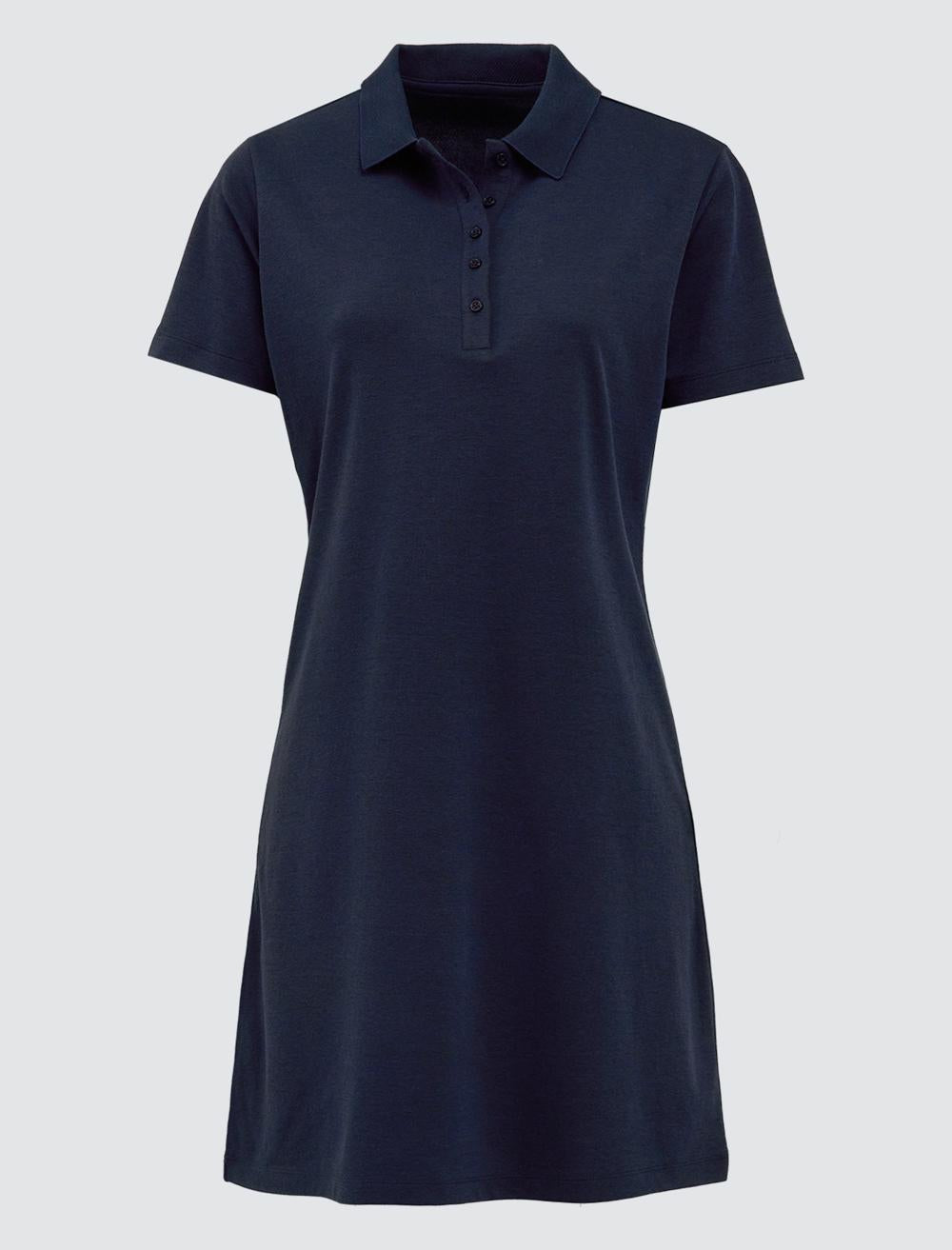 Shirt Collar Short-Sleeve Dress - 5SW063876