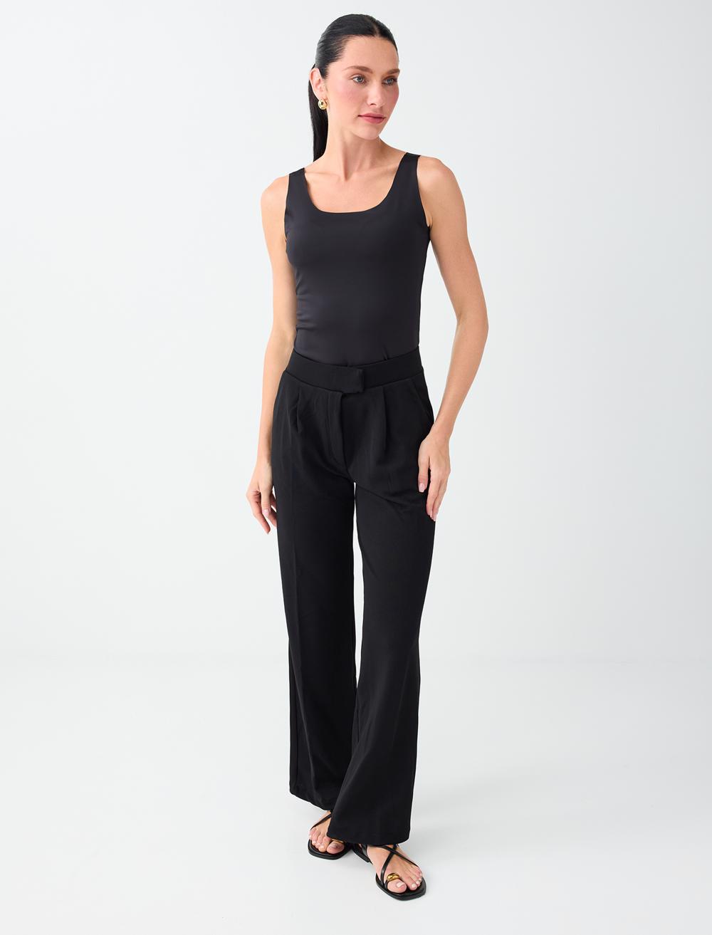 Normal Fit Trousers - Black - 6SW188015900