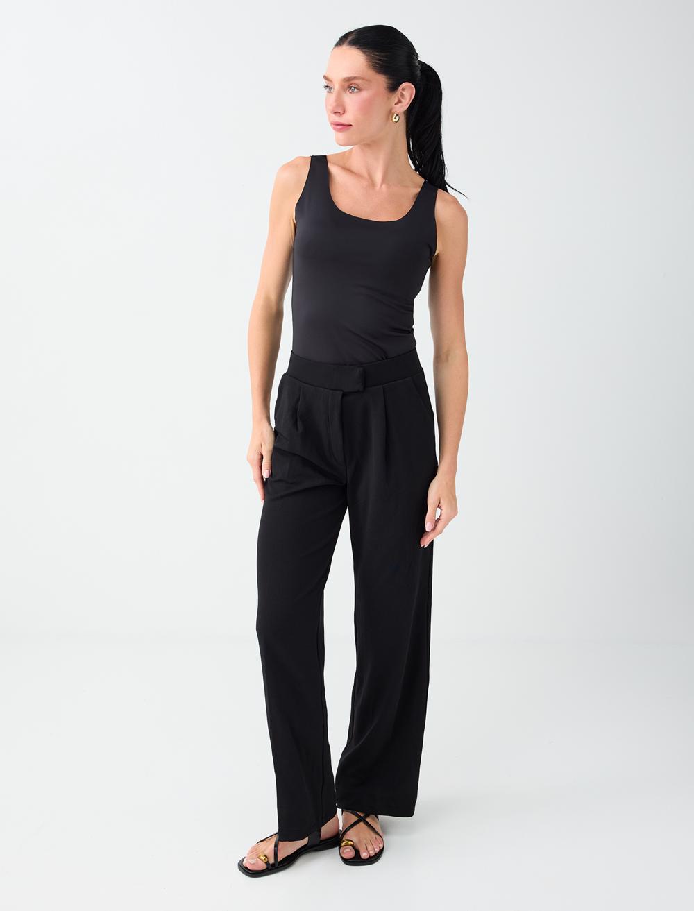 Normal Fit Trousers - Black - 6SW188015900