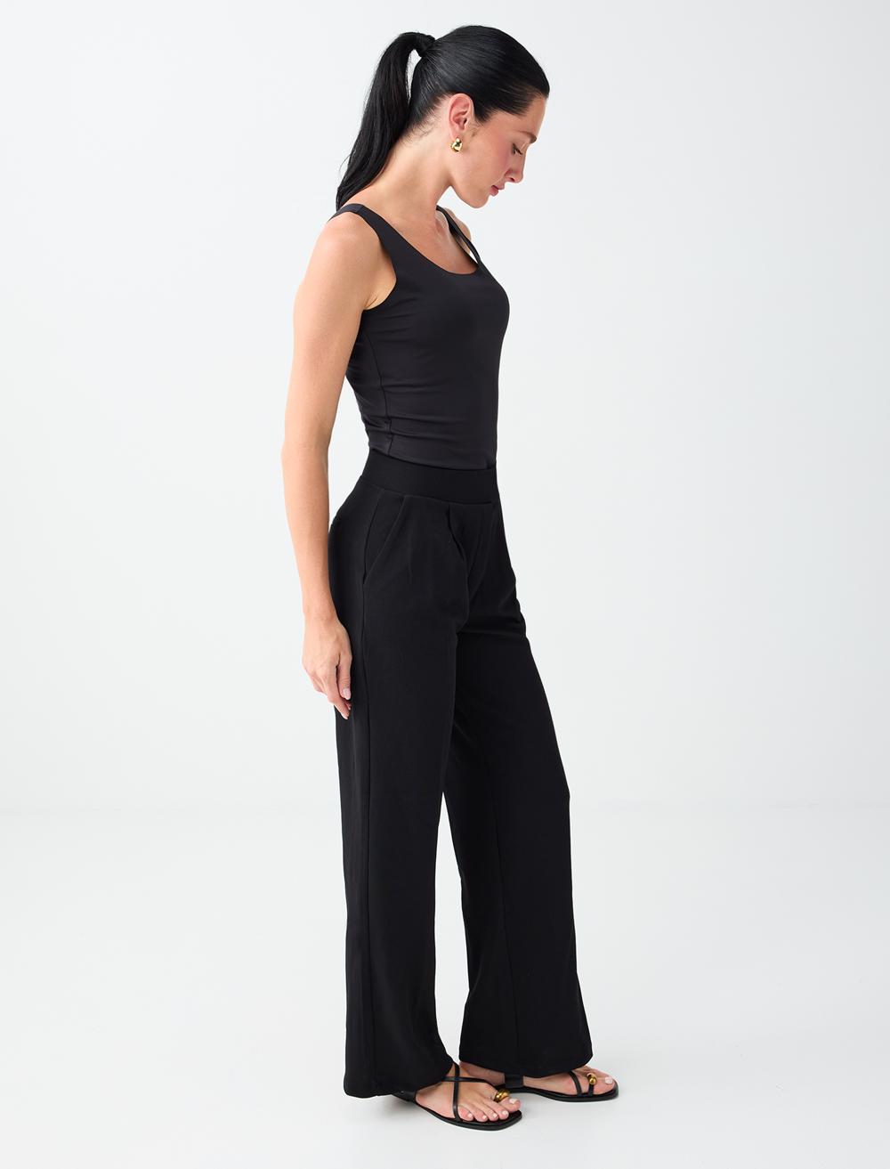 Normal Fit Trousers - Black - 6SW188015900