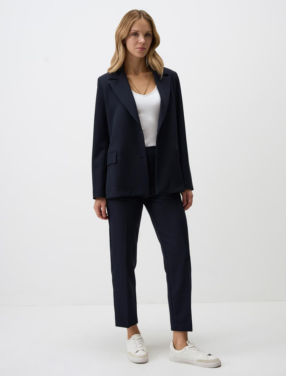 Regular Fit Blazer - Dark Blue - 4WW010941494
