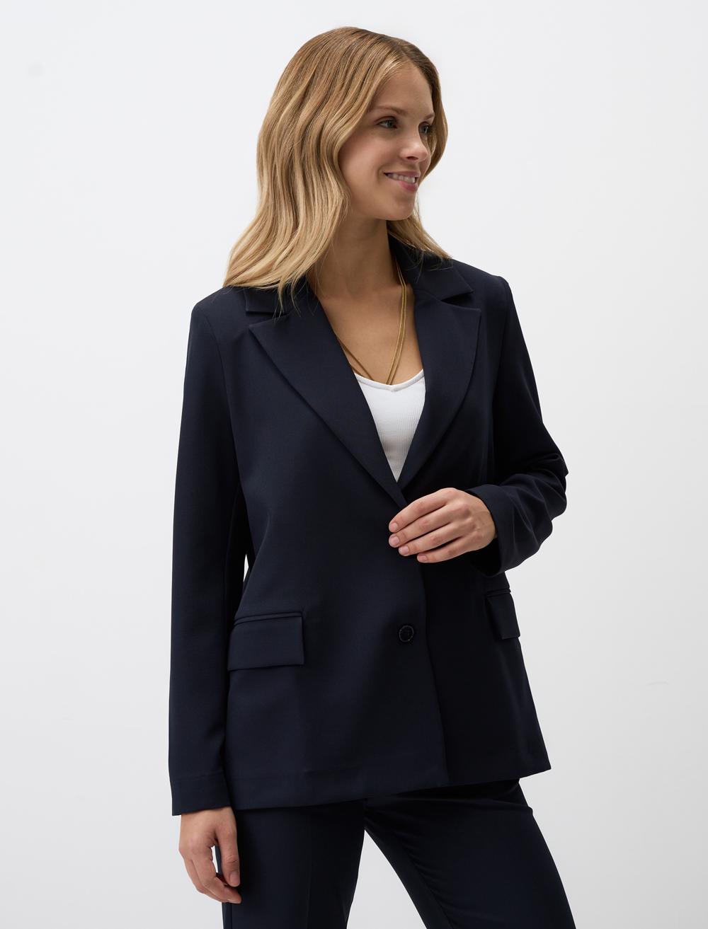 Regular Fit Blazer - Dark Blue - 4WW010941494