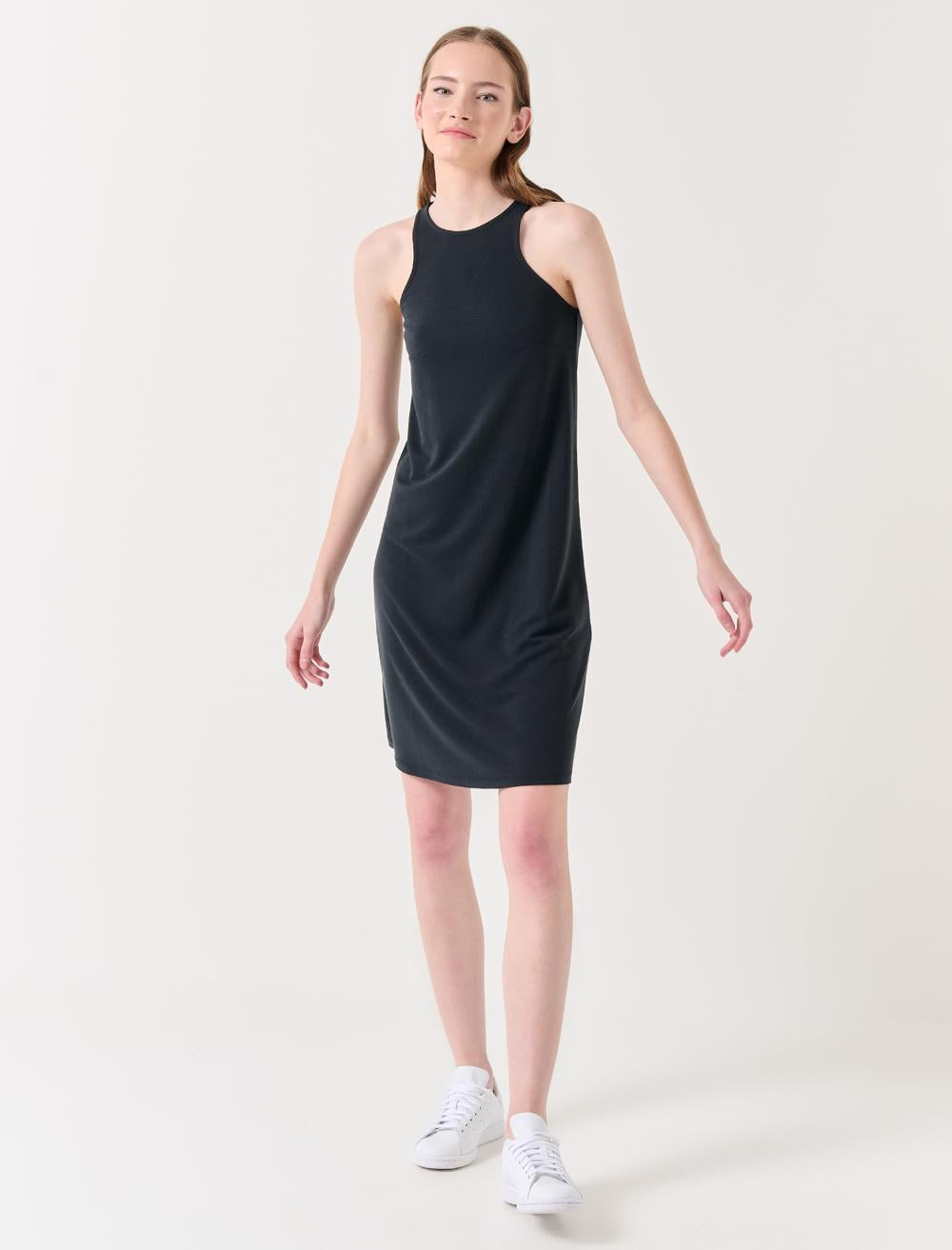 Sleeveless-Sleeve Dress - Black - 23SE011039900
