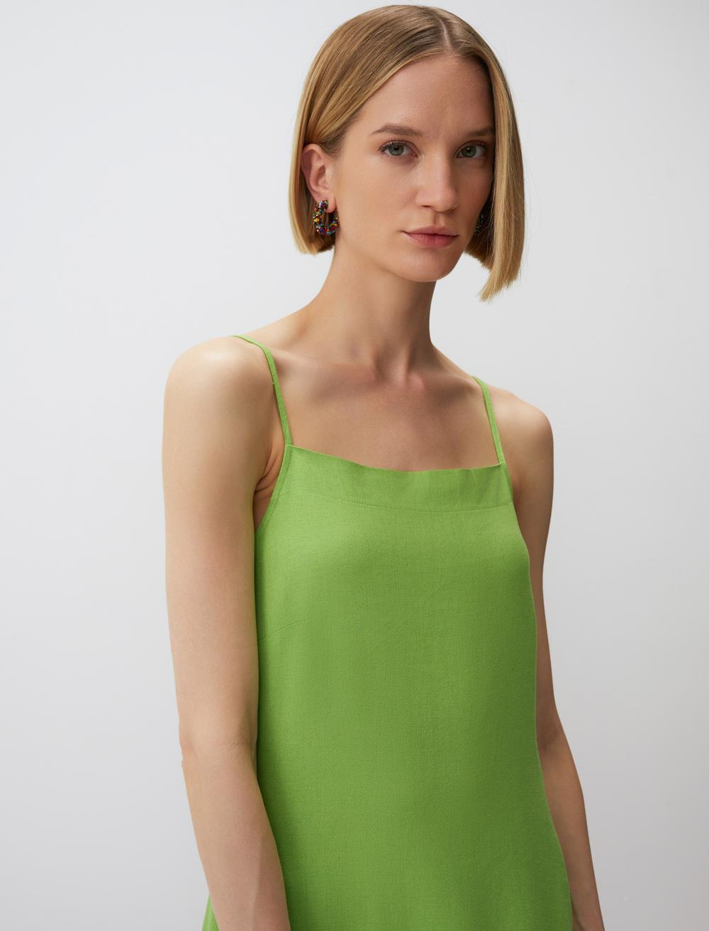Spaghetti Straps-Sleeve Dress - 24SE144010