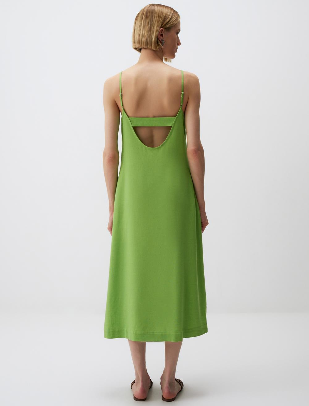 Spaghetti Straps-Sleeve Dress - 24SE144010