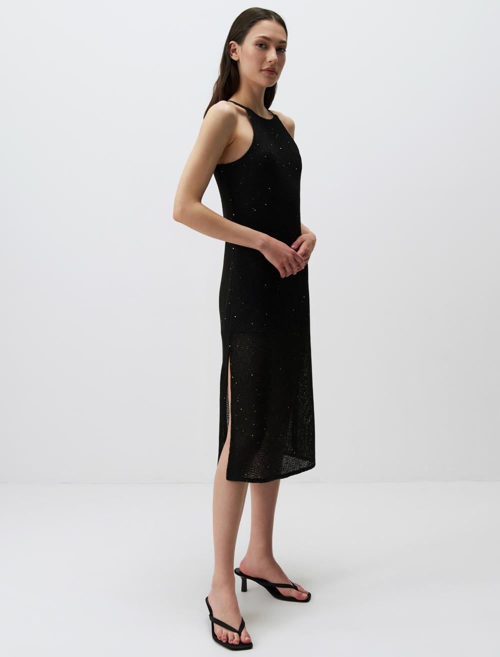 Slim Fit Sleeveless-Sleeve Dress - 24SE160003