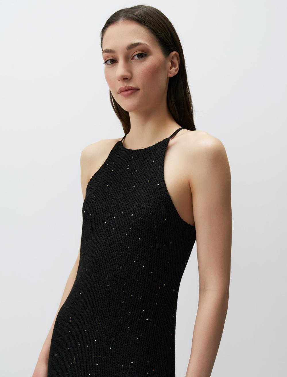 Slim Fit Sleeveless-Sleeve Dress - 24SE160003