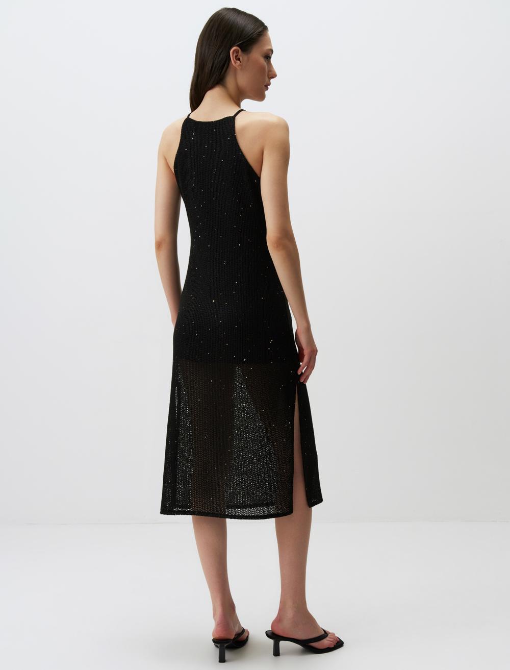 Slim Fit Sleeveless-Sleeve Dress - 24SE160003