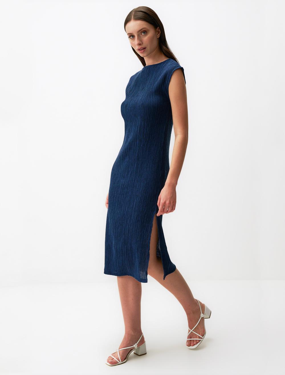 Off-The-Shoulder Sleeveless-Sleeve Dress - 24SE200021