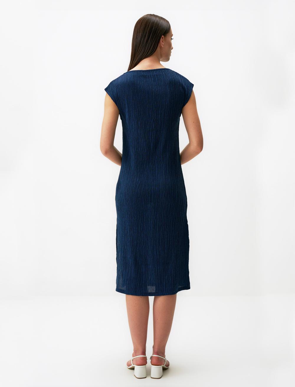 Off-The-Shoulder Sleeveless-Sleeve Dress - 24SE200021