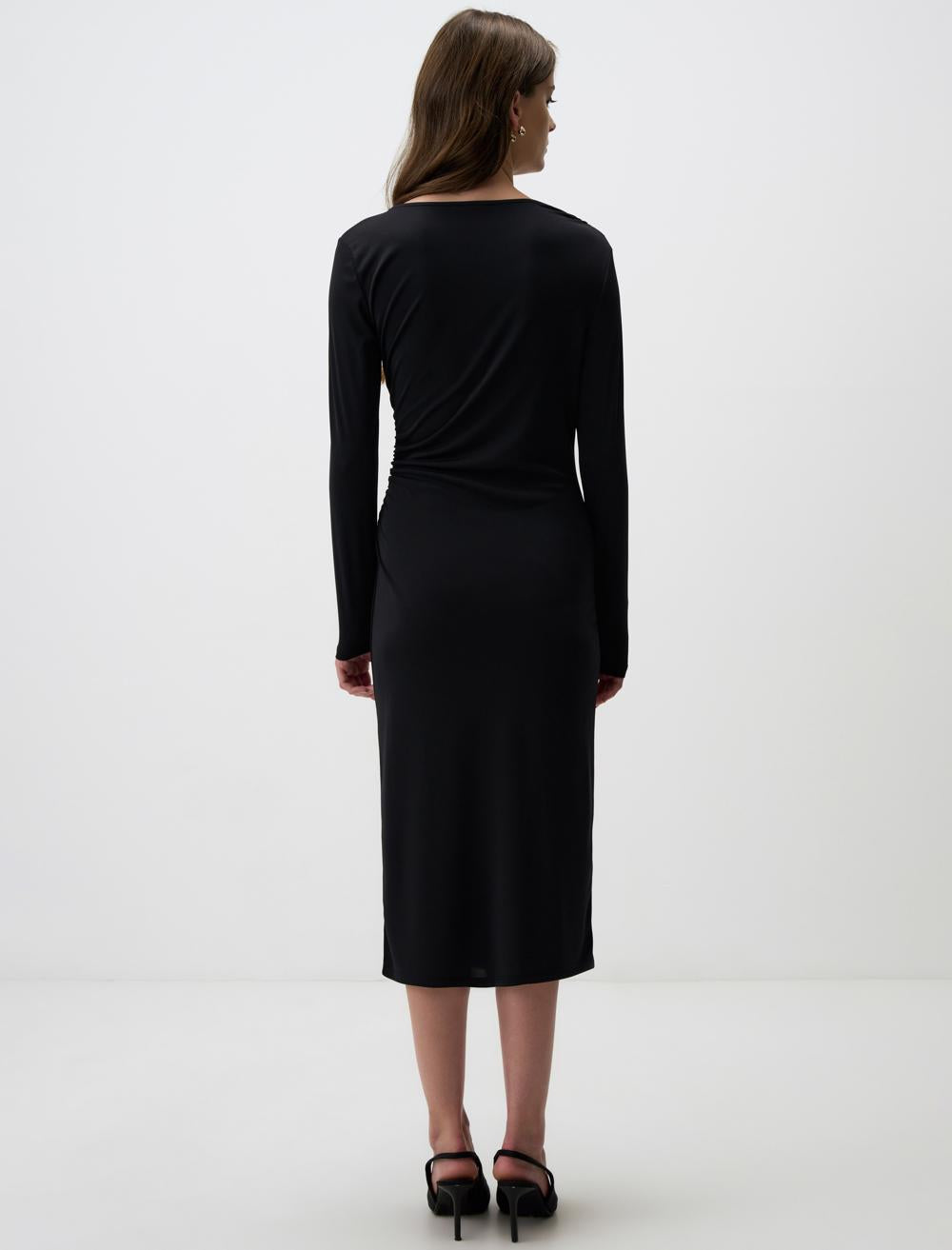 Loose Fit Long-Sleeve Dress - 4WW131592