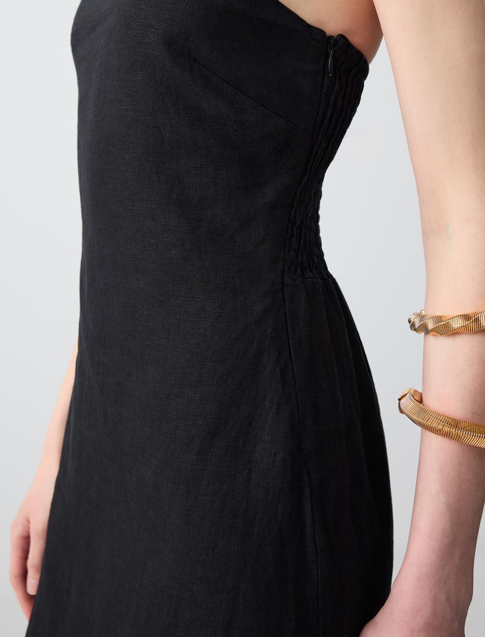 Slim Fit Strapless-Sleeve Dress - 5SW062693