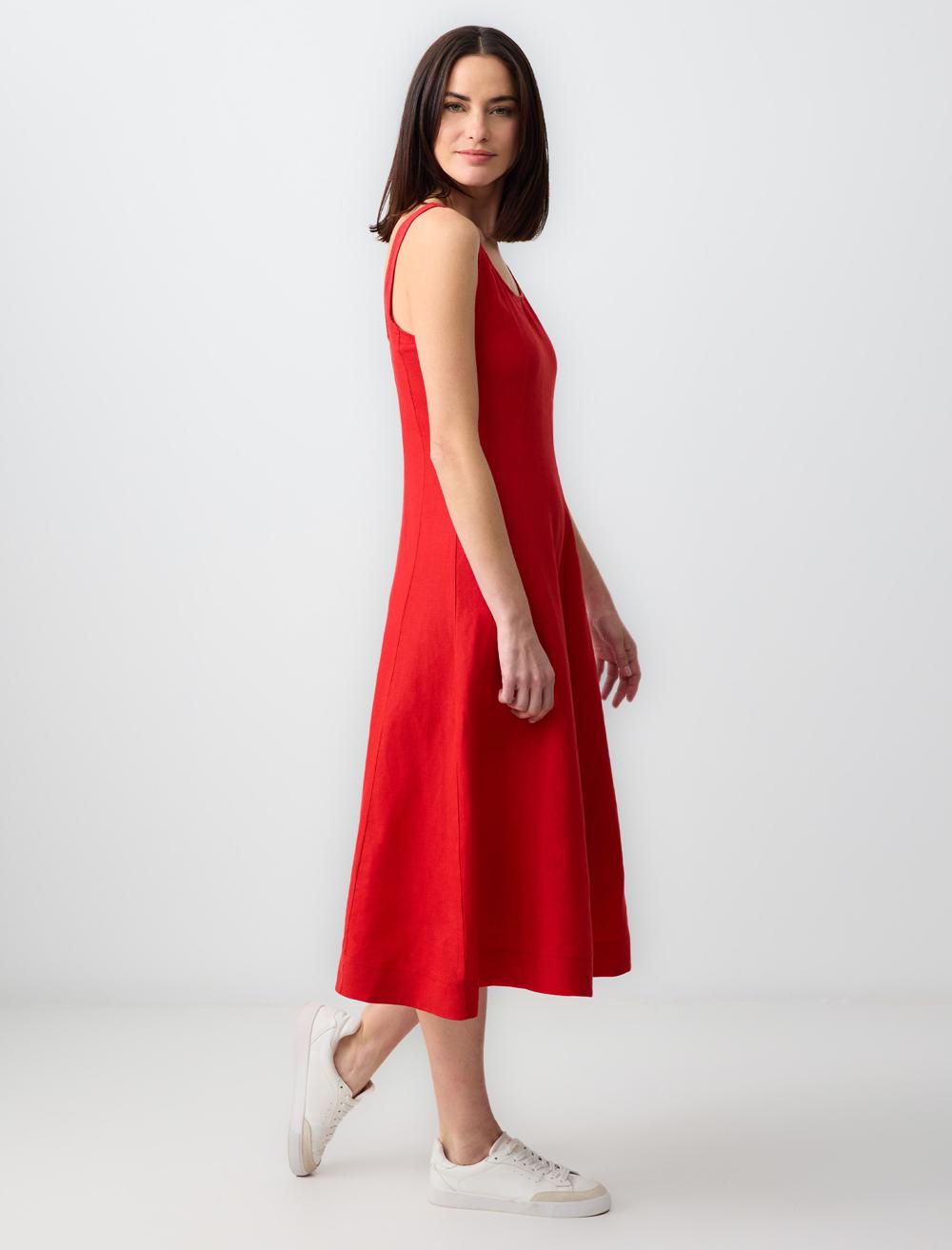 Woven Red Dress