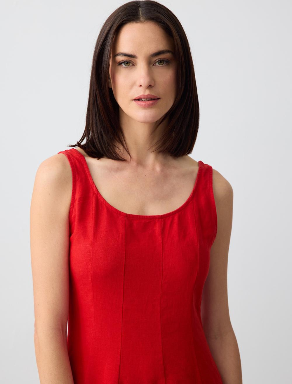 Woven Red Dress