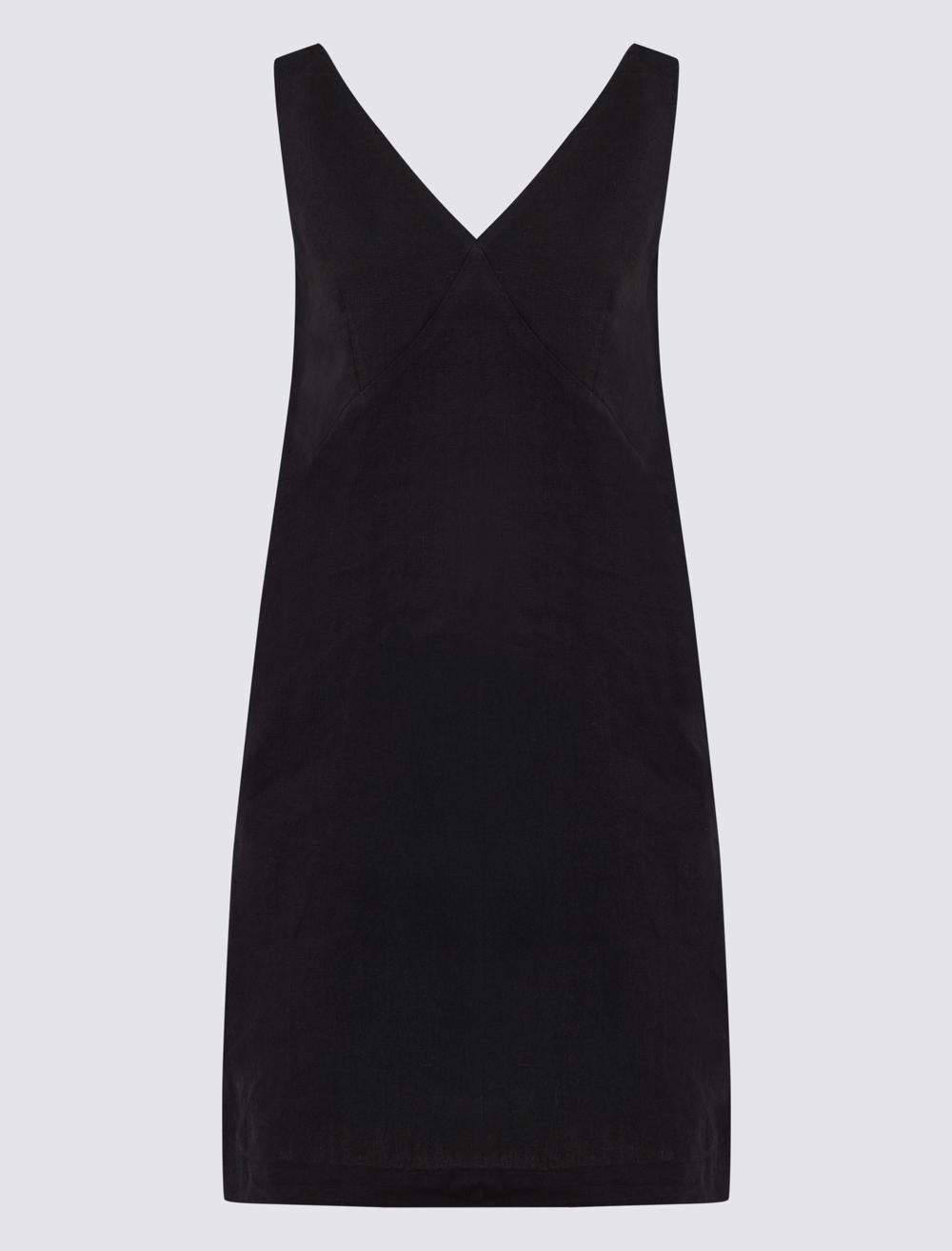 V-Neck Sleeveless-Sleeve Dress - 5SW062718