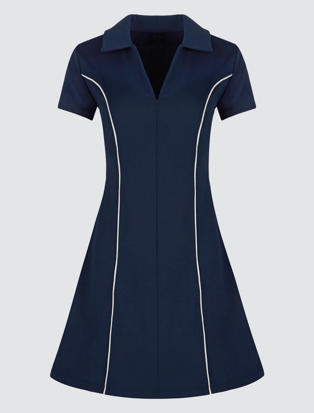 Slim Fit Polo Shirt Short-Sleeve Dress - 5SW062820