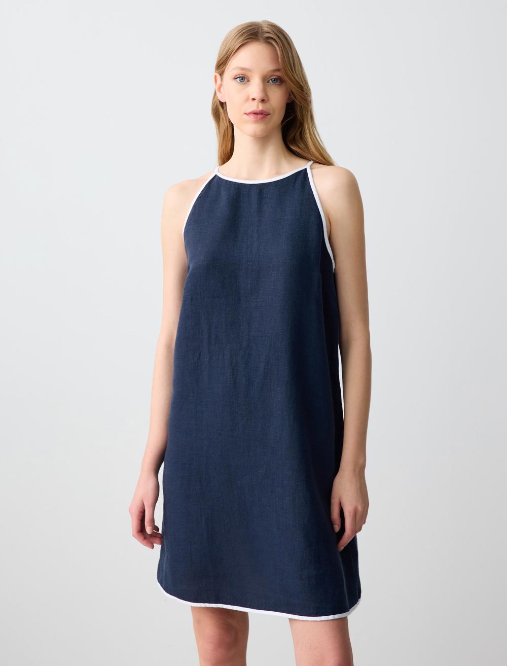 Loose Fit Spaghetti Straps-Sleeve Dress - 5SW062926