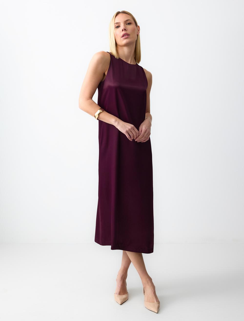 Crew Neck Sleeveless-Sleeve Dress - 5SW062996