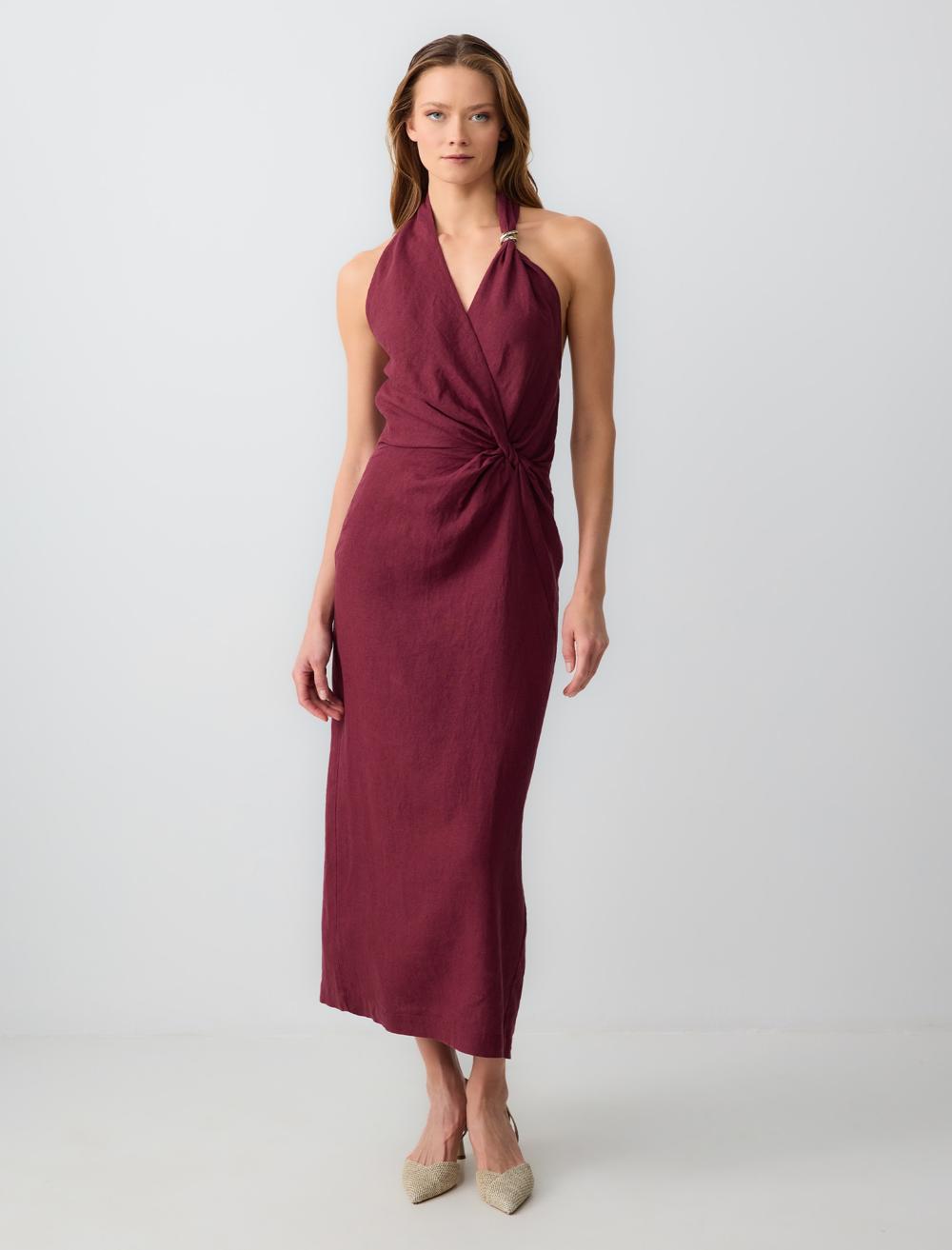 Slim Fit Sleeveless-Sleeve Dress - 5SW063111