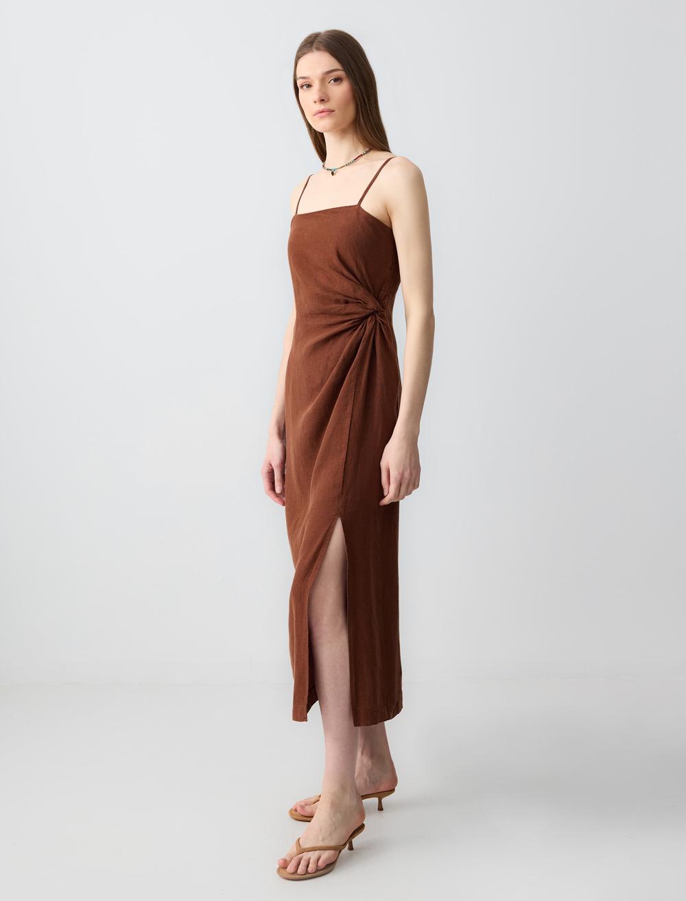 Spaghetti Straps-Sleeve Dress - 5SW063113