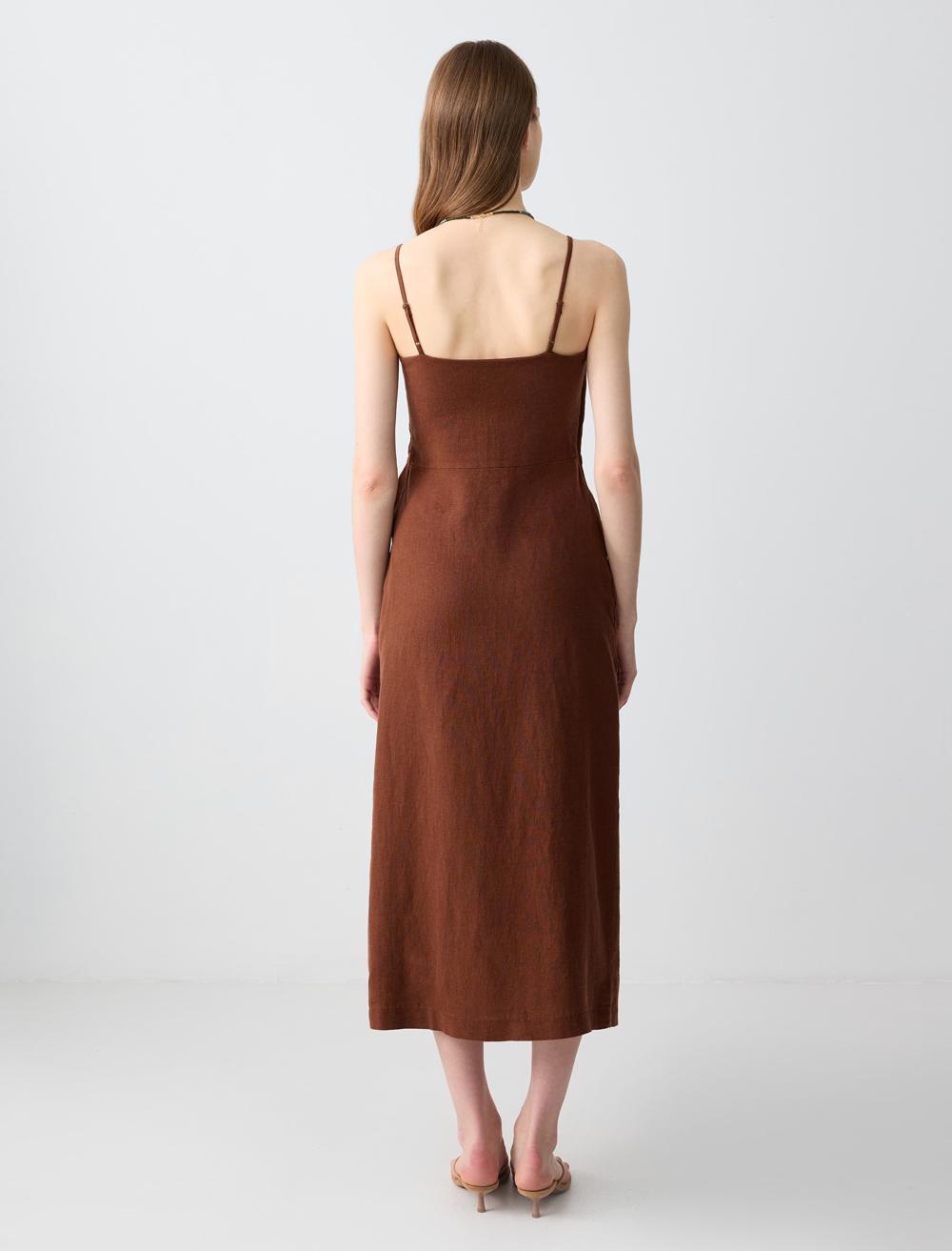 Spaghetti Straps-Sleeve Dress - 5SW063113