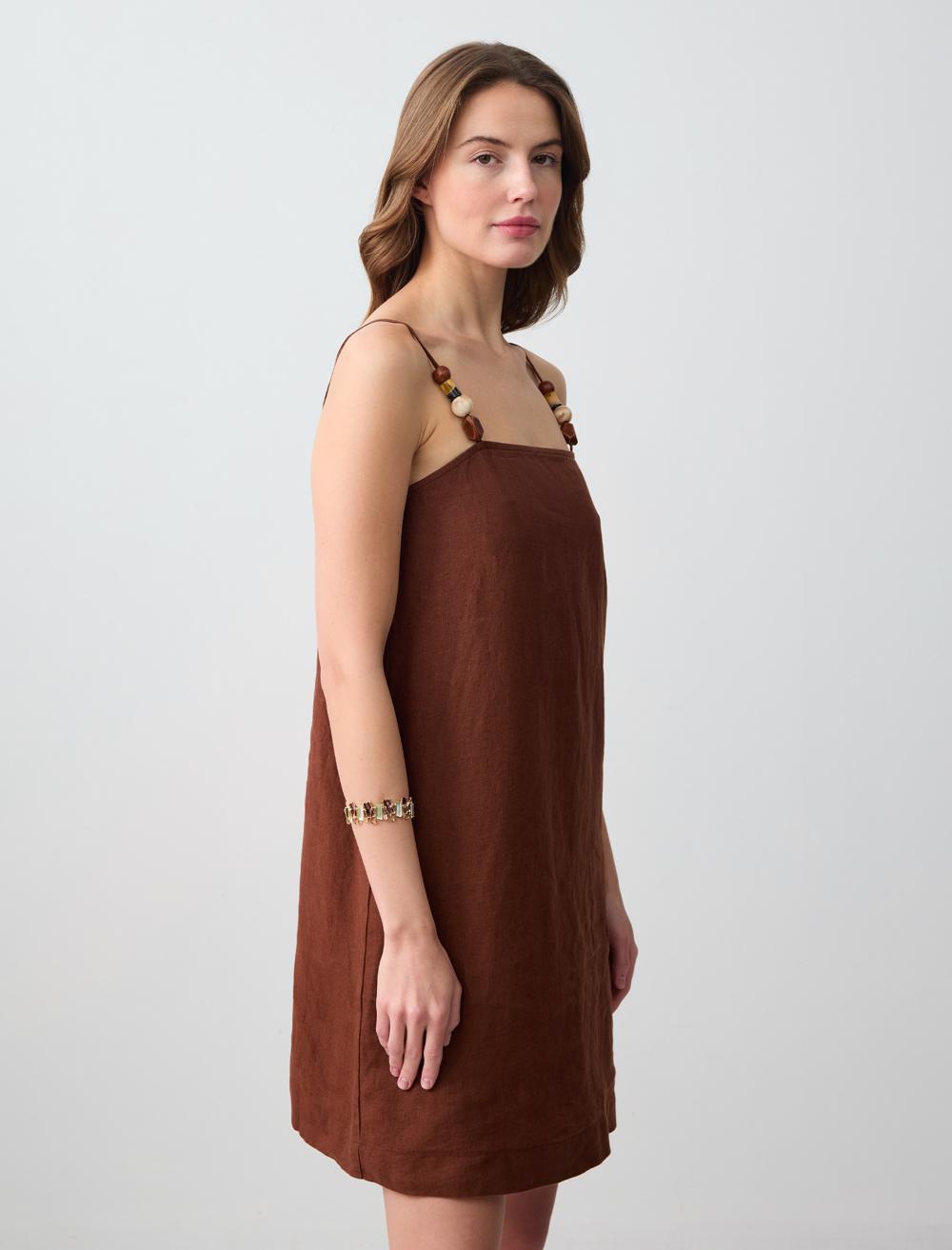 Spaghetti Straps-Sleeve Dress - 5SW063118