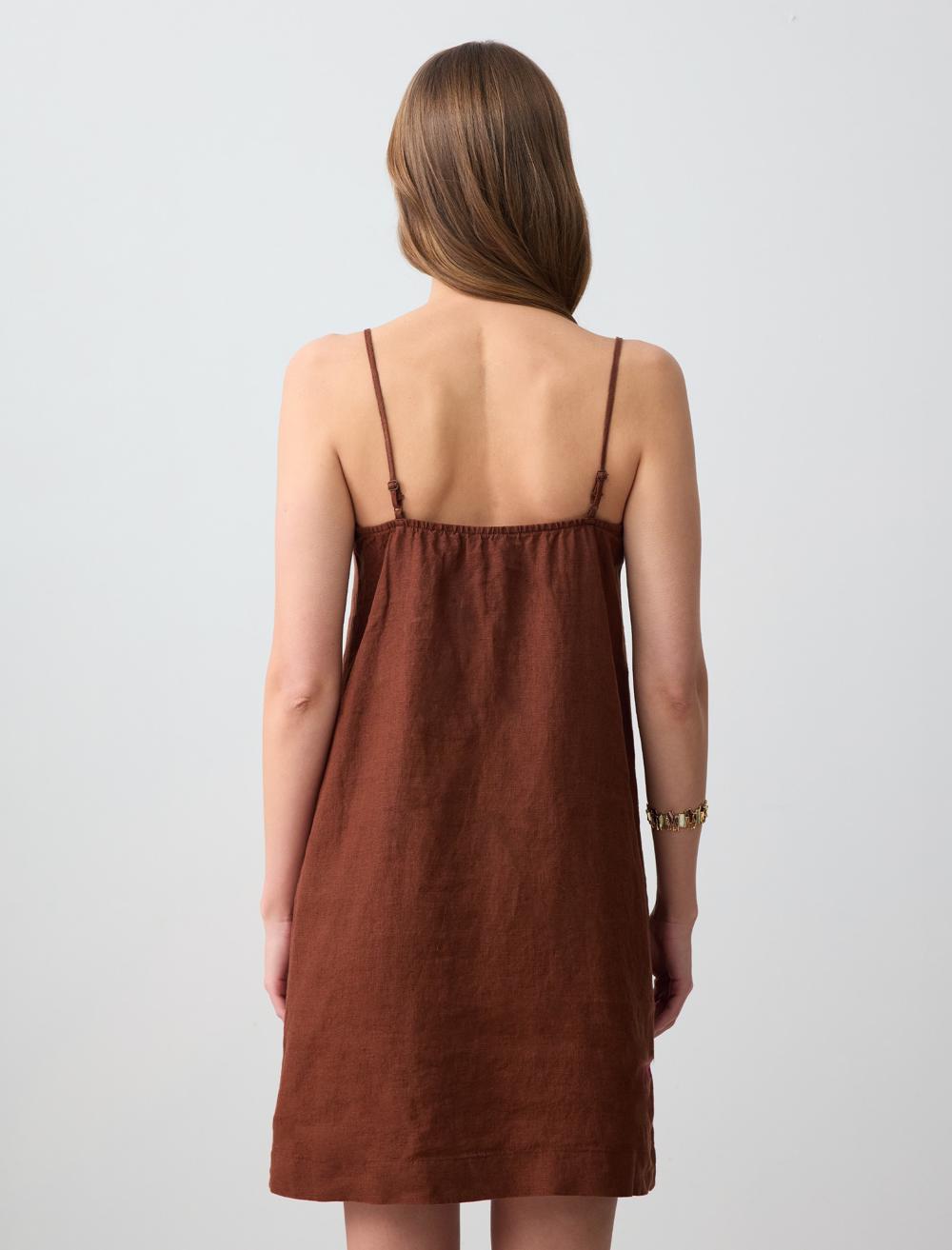 Spaghetti Straps-Sleeve Dress - 5SW063118