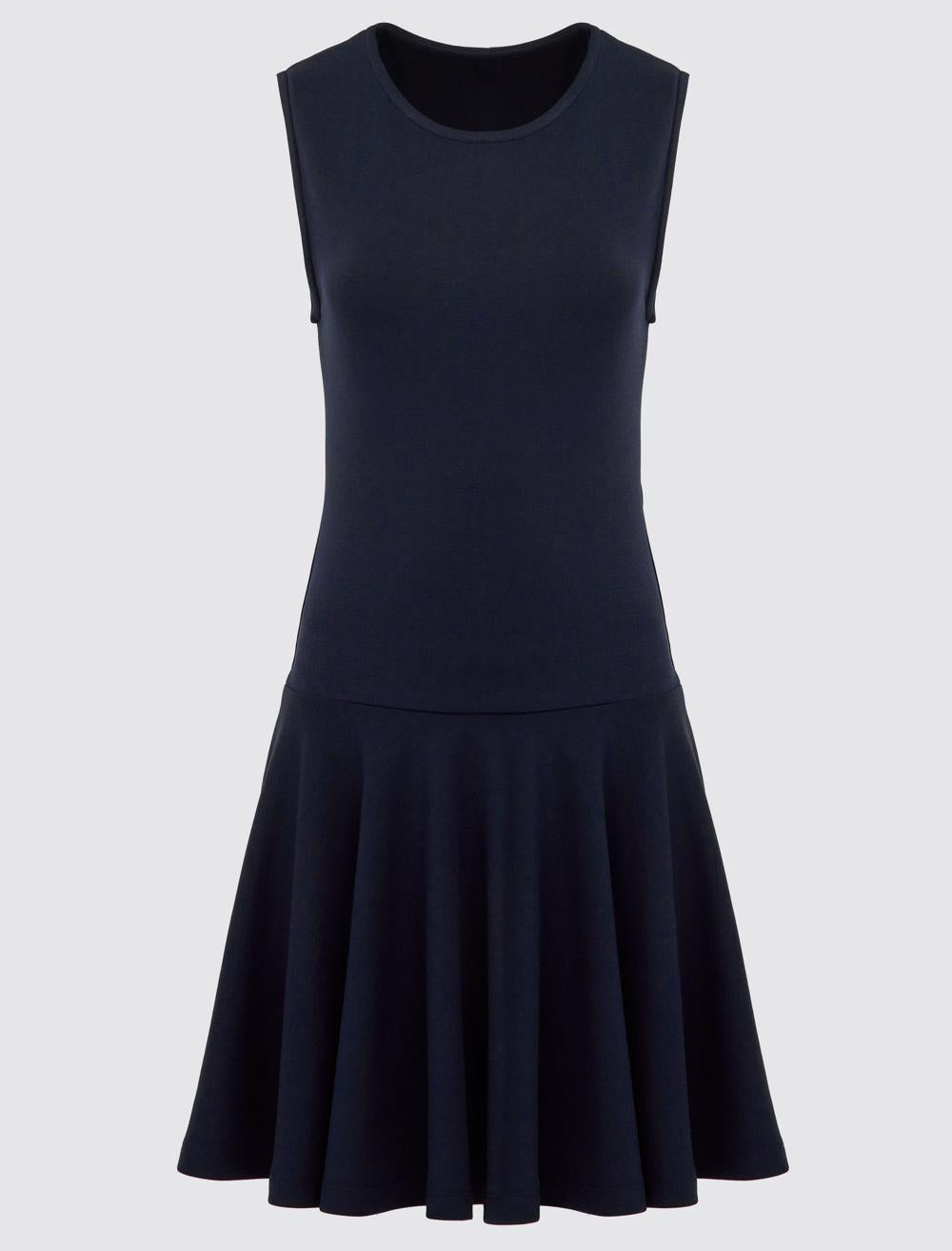 Crew Neck Sleeveless-Sleeve Dress - 5SW064554