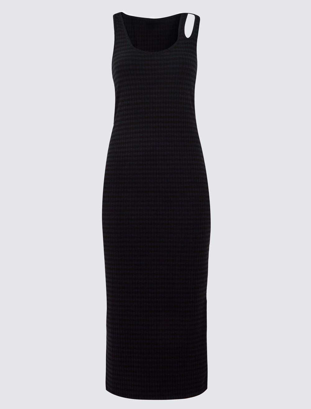 Slim Fit Scoop Neck Sleeveless-Sleeve Dress - 5SW064555