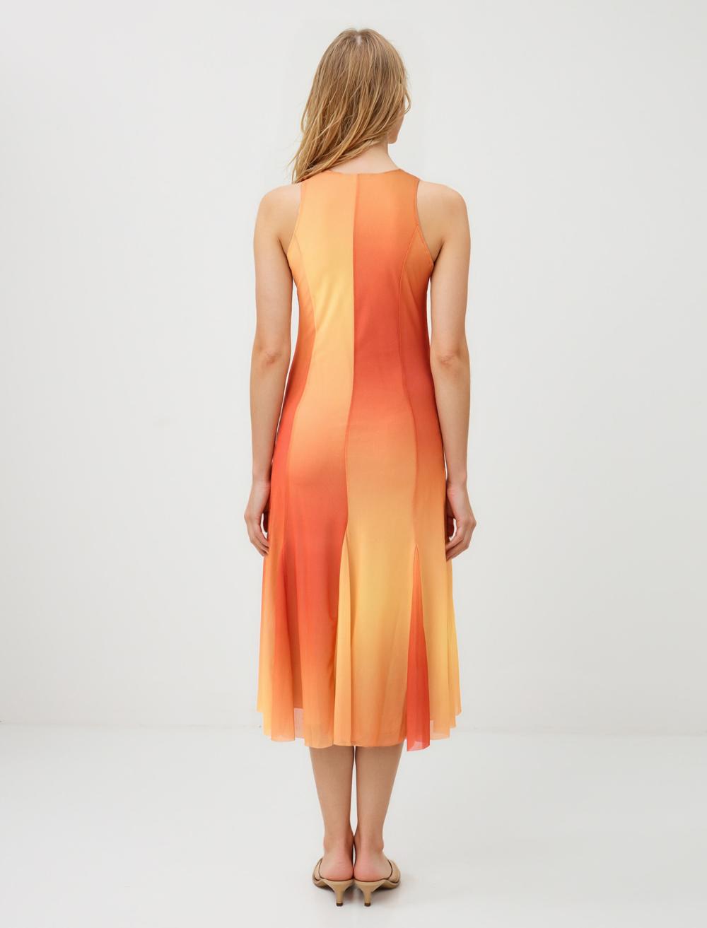 Slim Fit Crew Neck Sleeveless-Sleeve Dress - 5SW064780