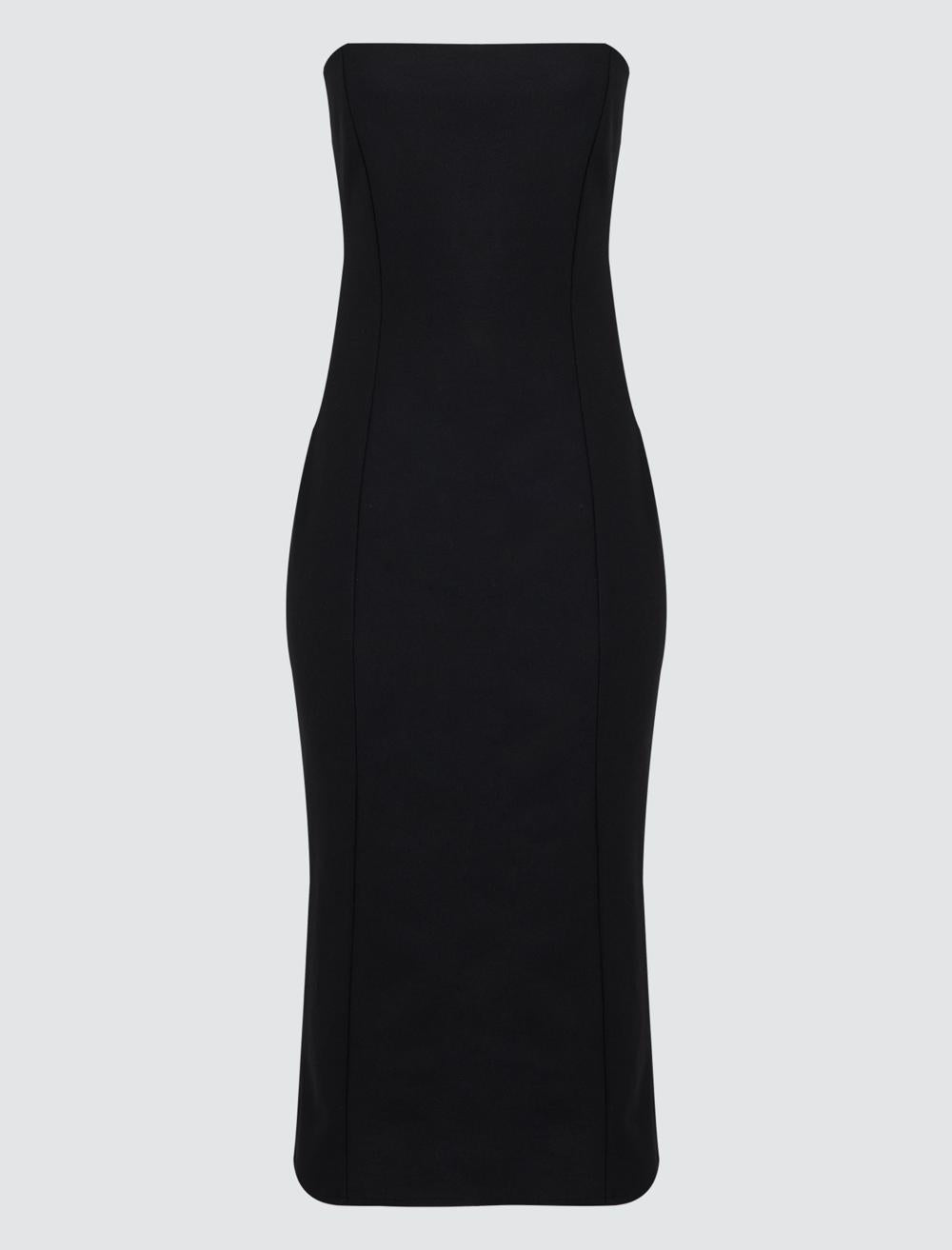 Slim Fit Sleeveless-Sleeve Dress - 5SW065313