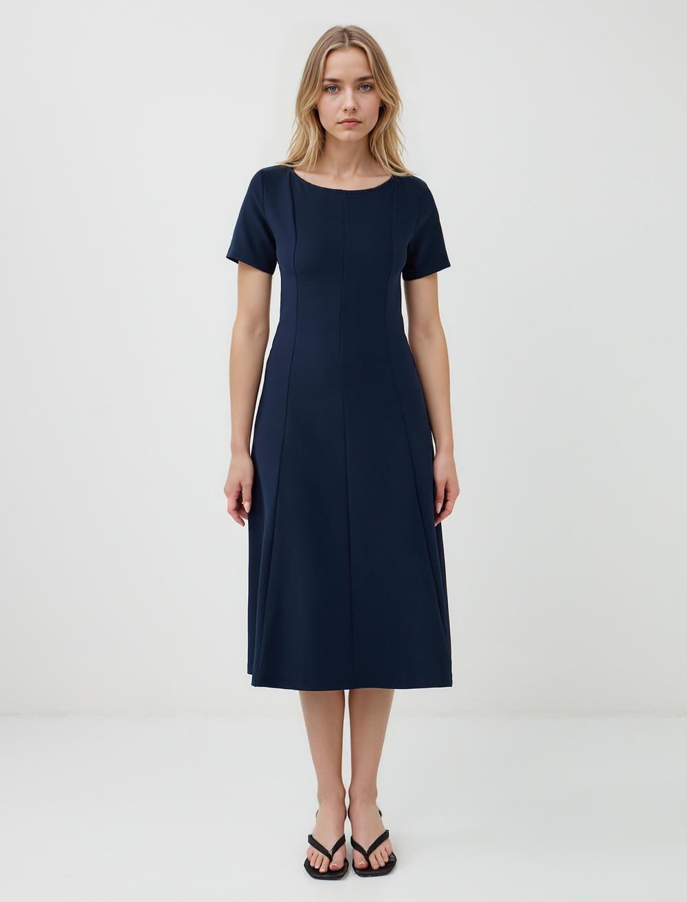 Off-The-Shoulder Short-Sleeve Dress - 5WW065333