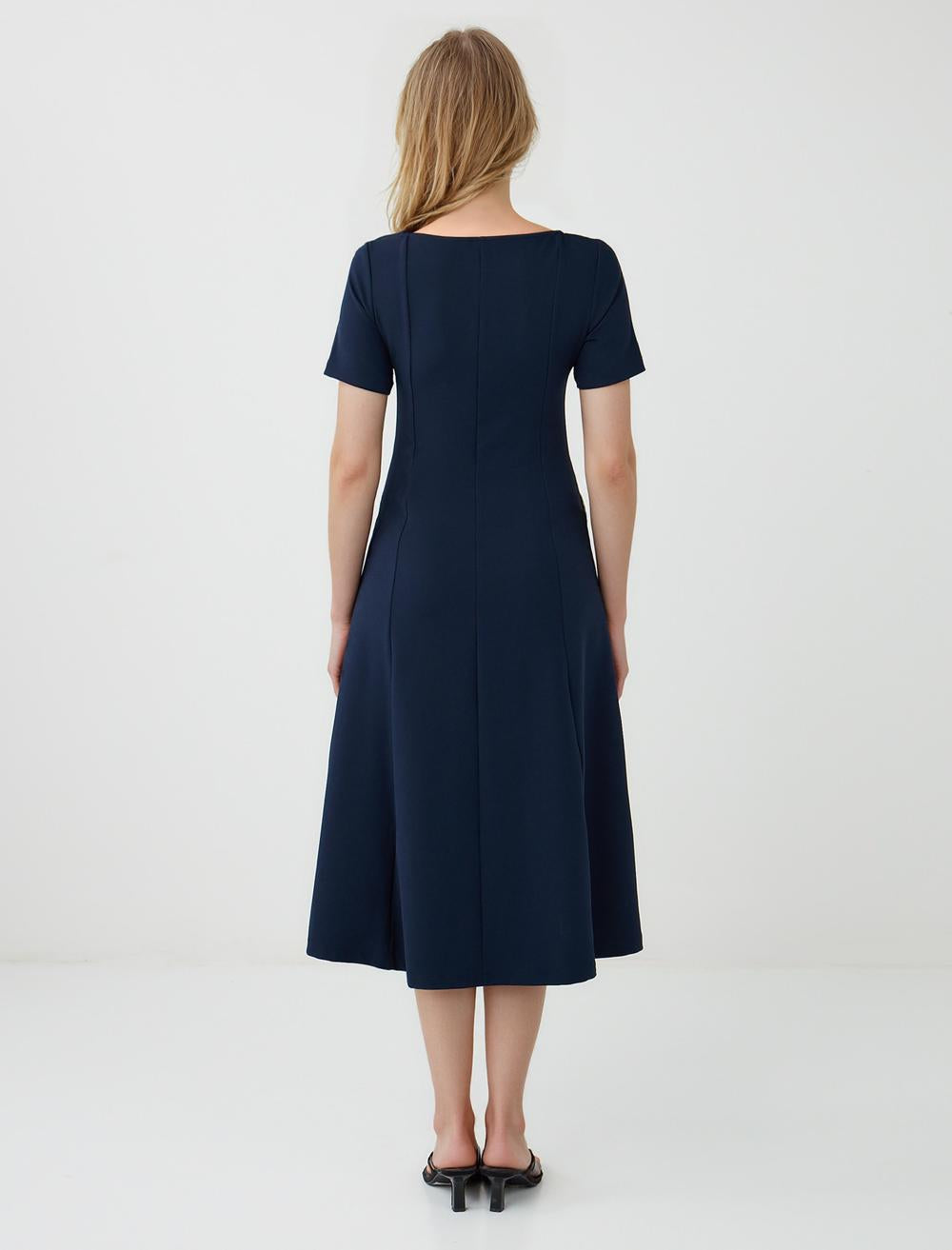 Off-The-Shoulder Short-Sleeve Dress - 5WW065333