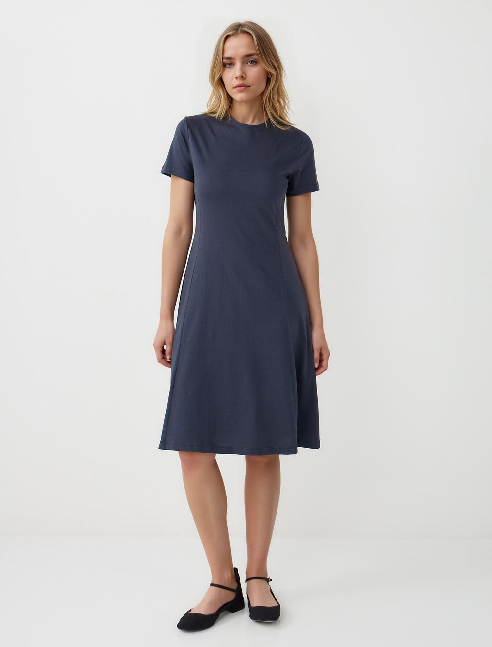 Slim Fit Off-The-Shoulder Sleeveless-Sleeve Dress - 5WW065557