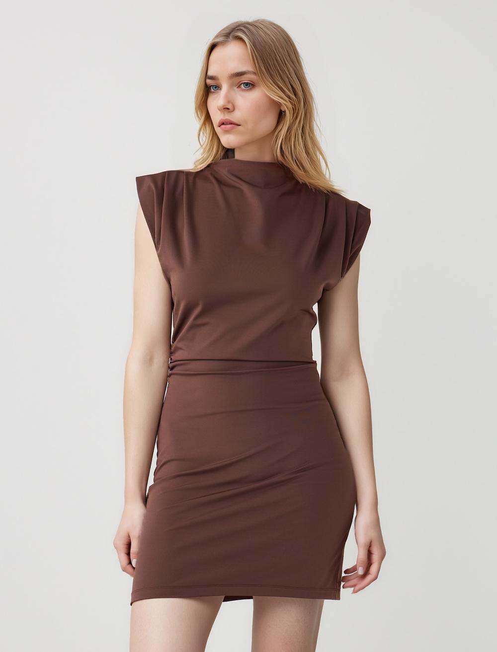 Slim Fit Short-Sleeve Dress - 5WW065574