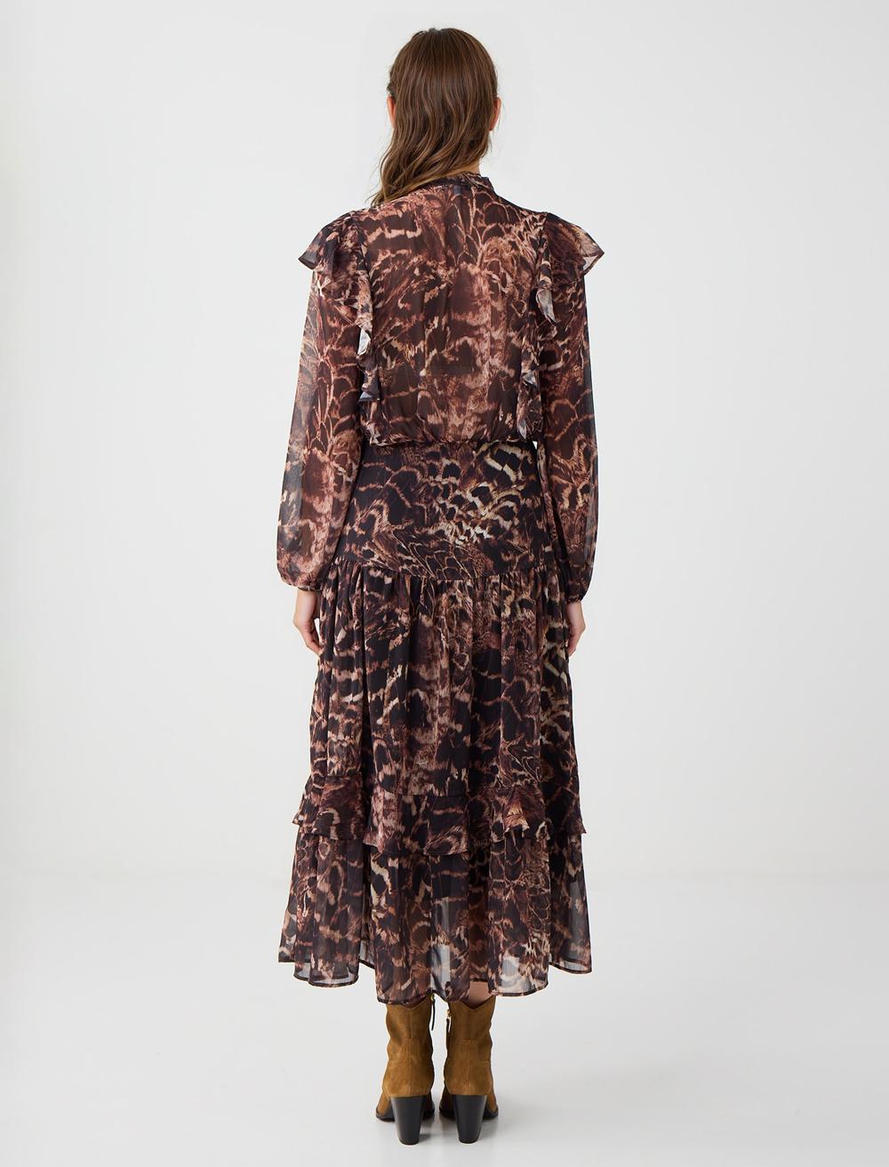 Loose Fit Long-Sleeve Dress - 5WW065740