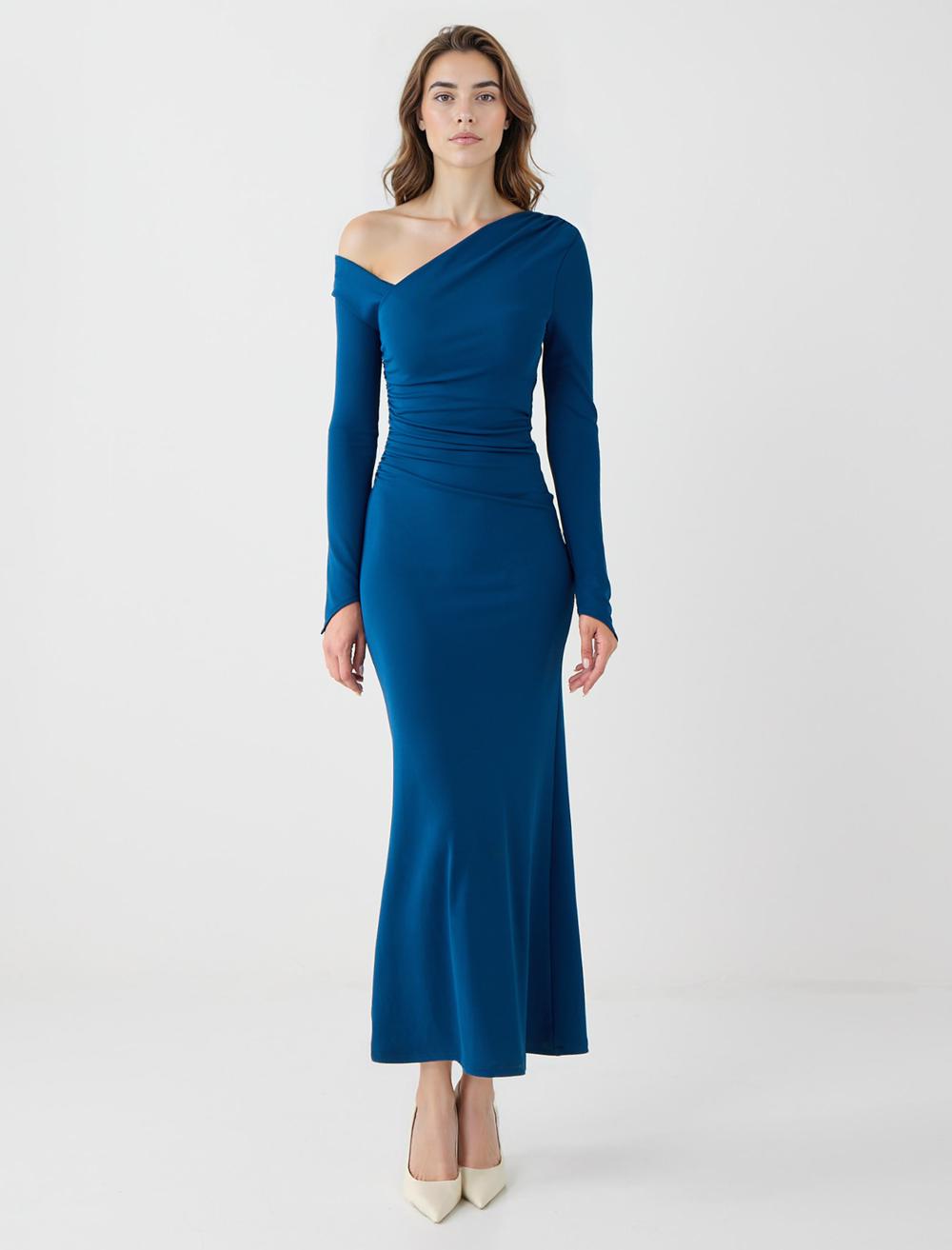 Slim Fit Long-Sleeve Dress - 5WW065870