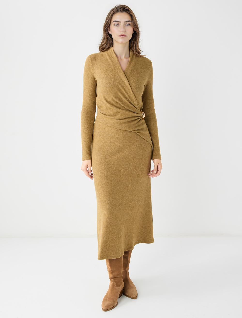 Cache-Coeur Long-Sleeve Dress - 5WW065875